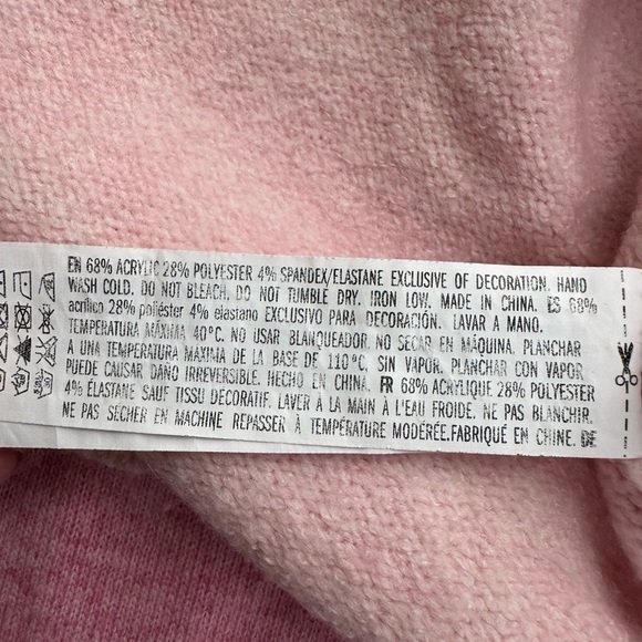 Tuckernuck HYACINTH HOUSE Pink Floral Embroidered Lilah Sweater Size Small - Picture 13 of 14